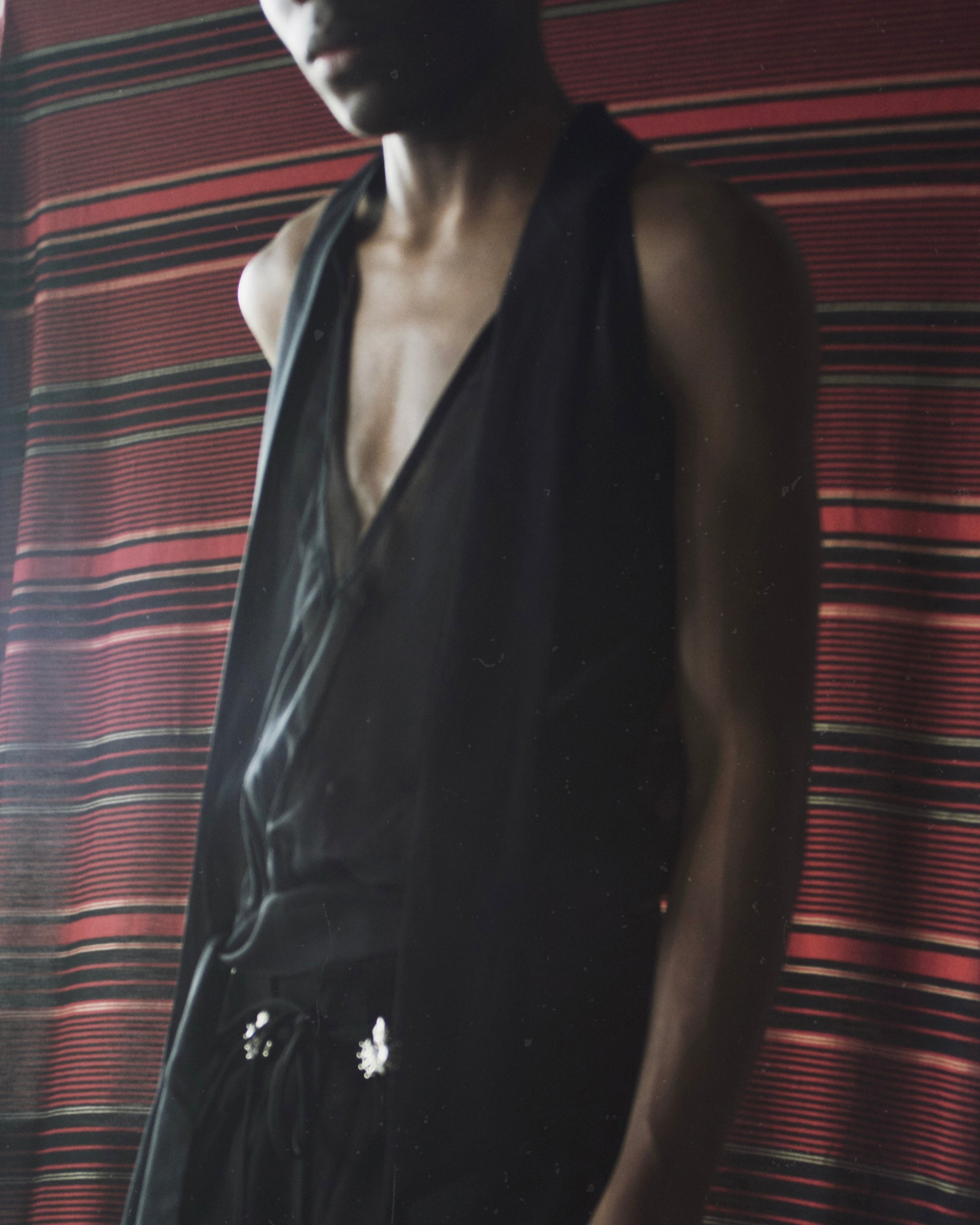 Black mariposa blouse