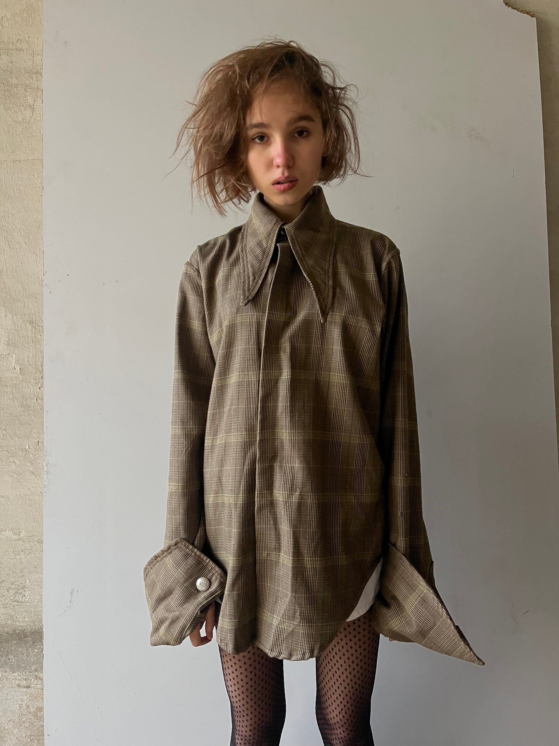 Granny chique wool shirt