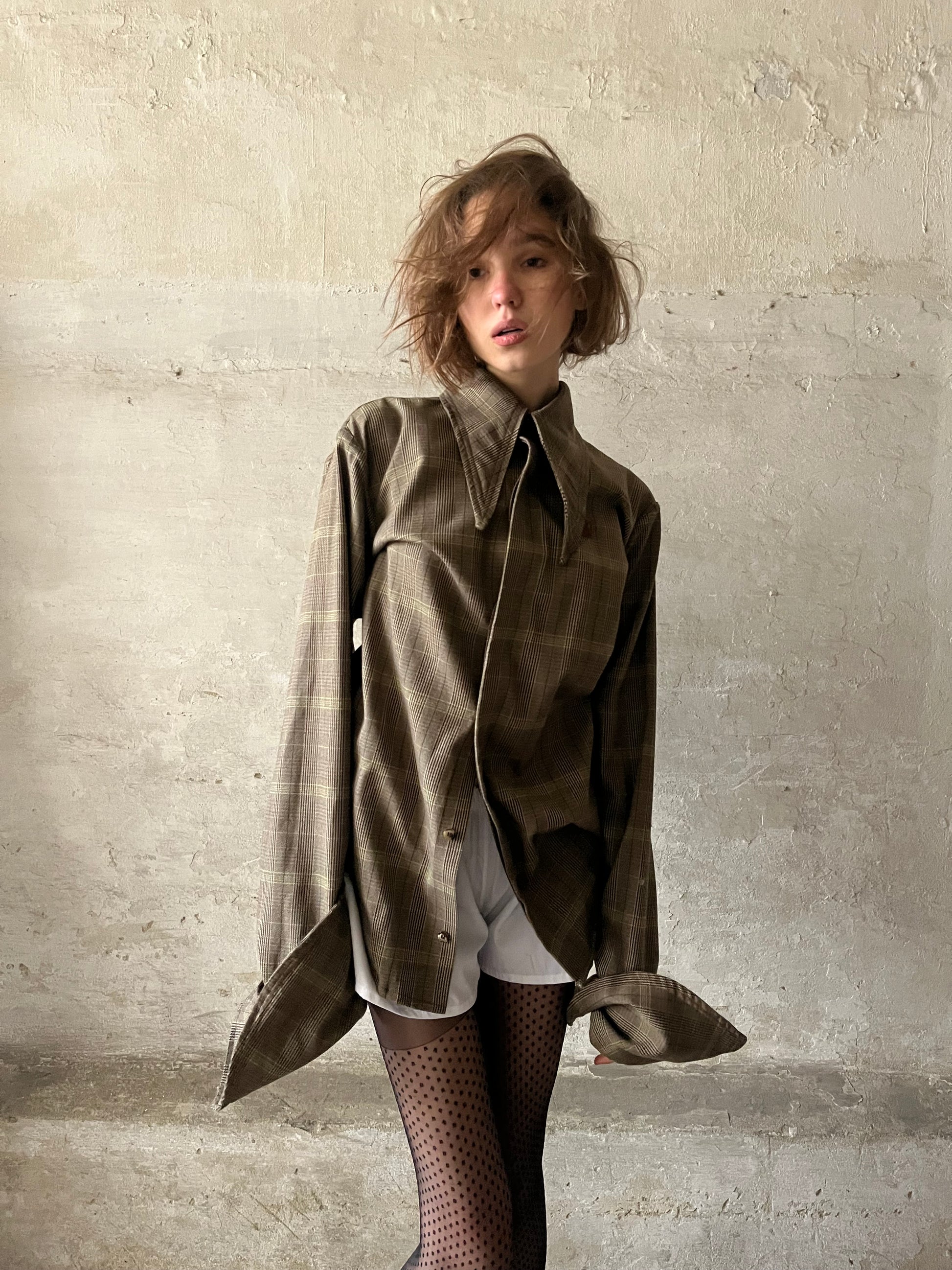 Granny chique wool shirt